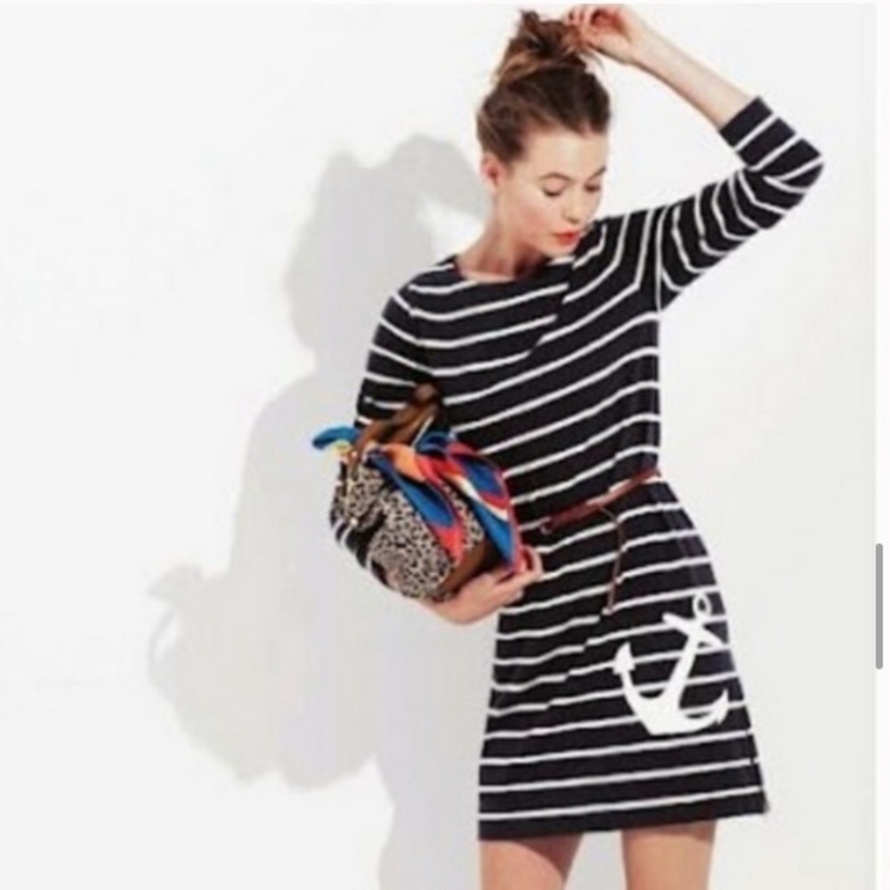 J. Crew Maritime Stripe Anchor Dress - Picture 2 of 15